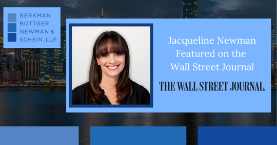 Jacqueline Newman featured in WSJ