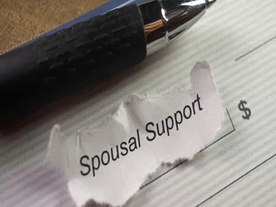 spousal support check