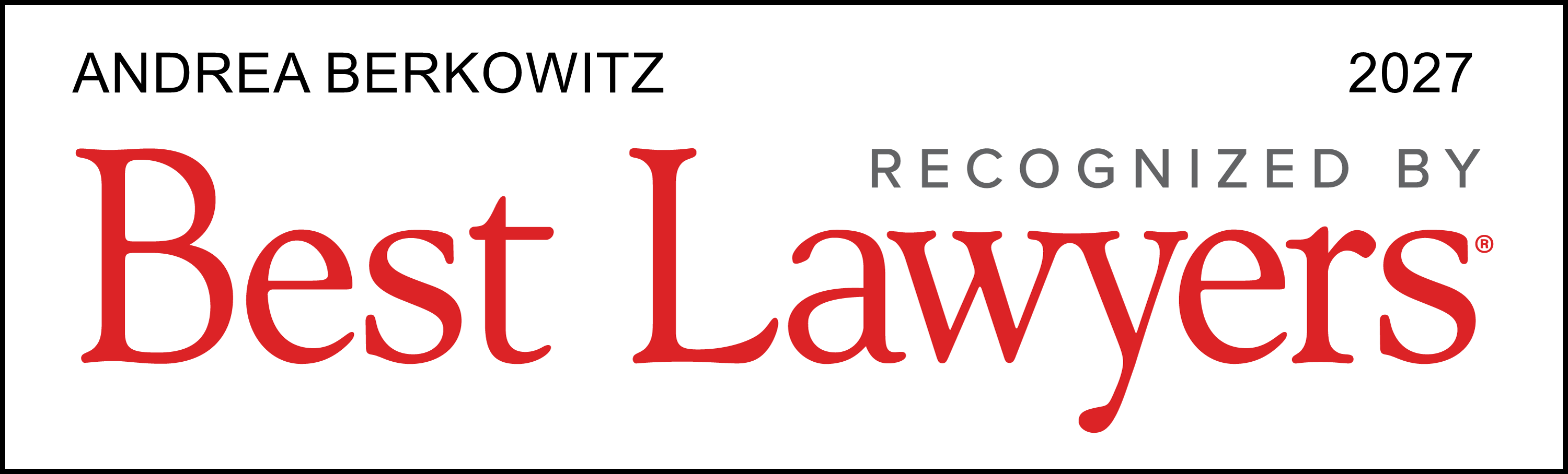 Andrea Berkowitz Best Lawyers 2027