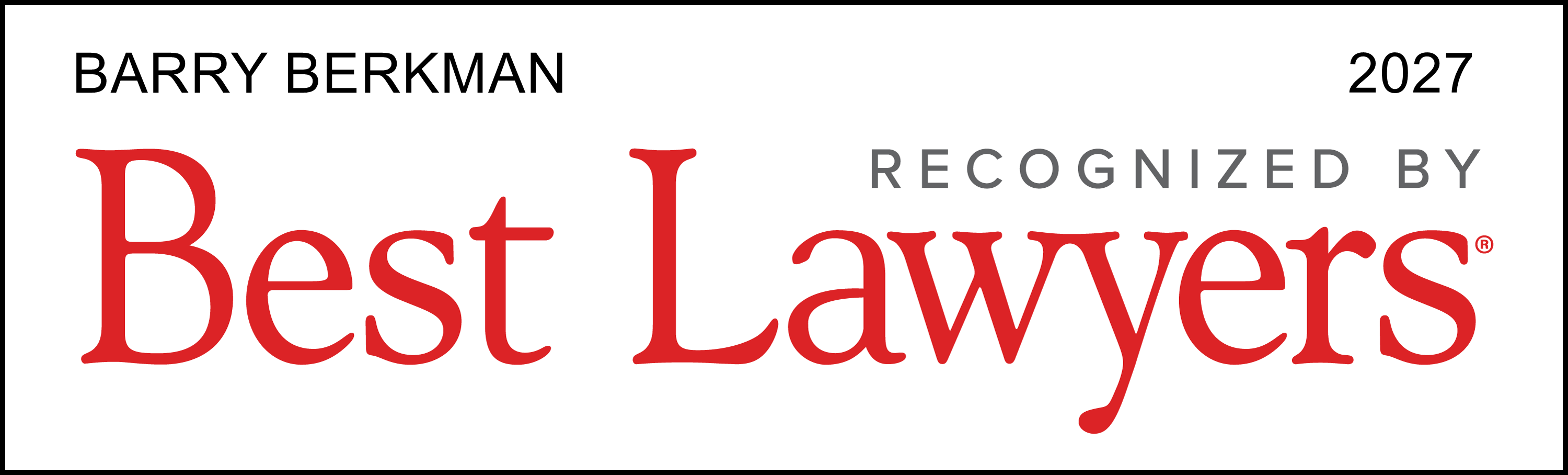 Barry Berkman Best Lawyers 2027