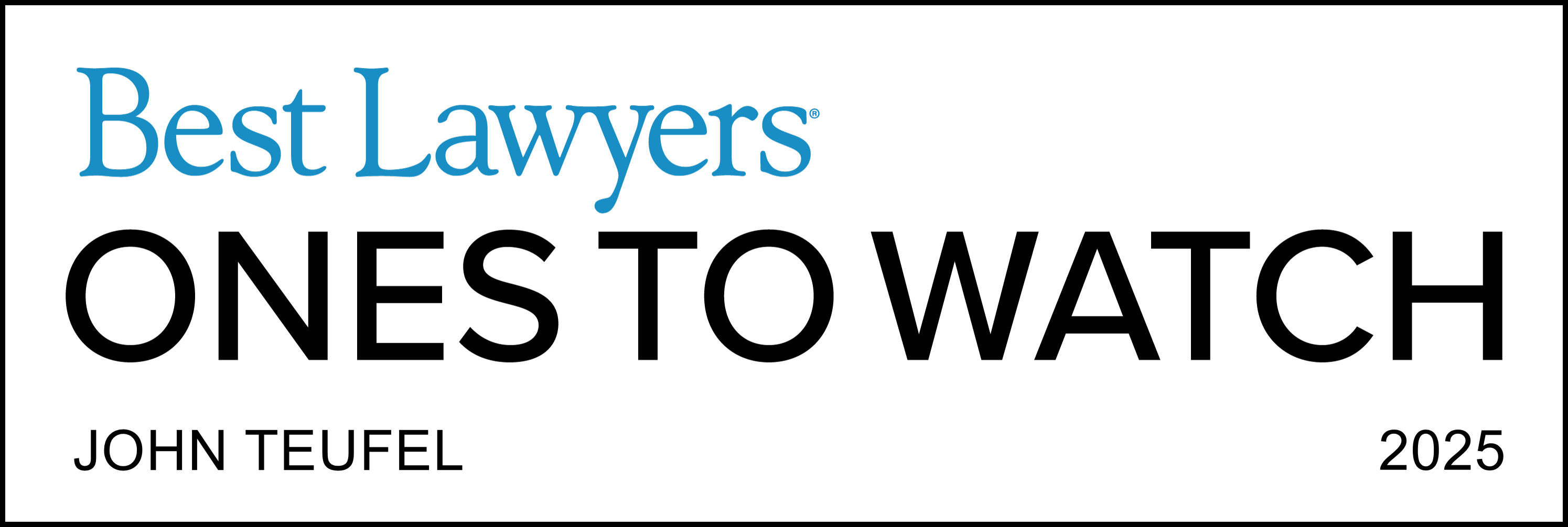 Best Lawyers Ones to Watch 2025 - John