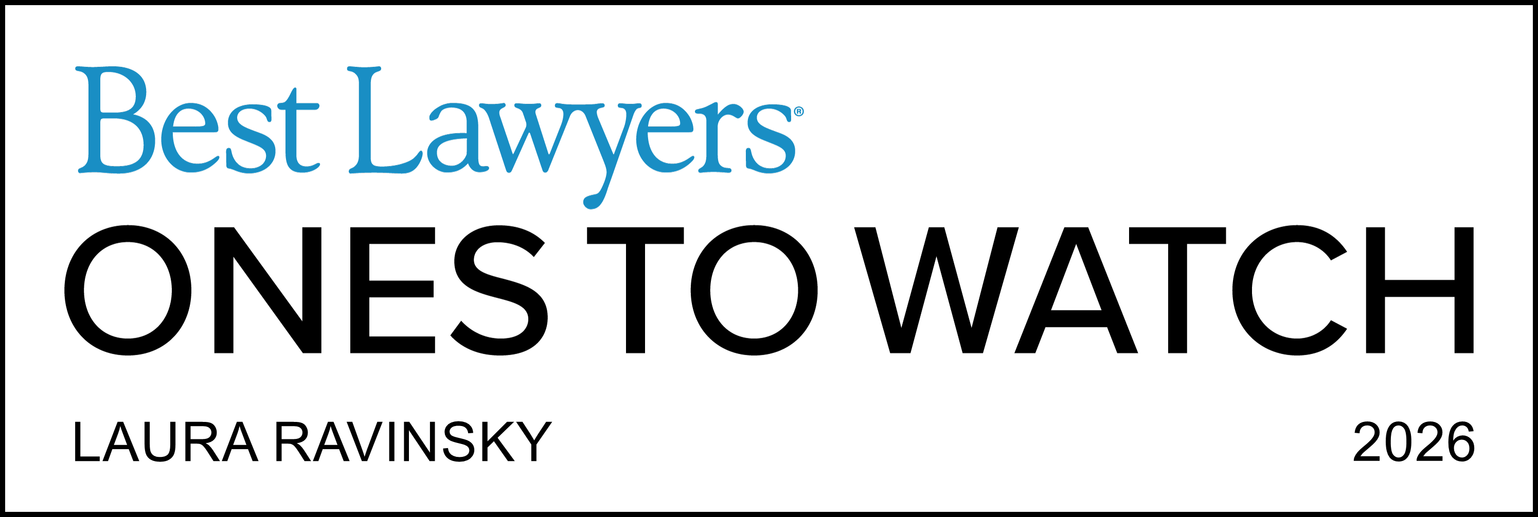 Best Lawyers Ones to Watch 2026 - Laura